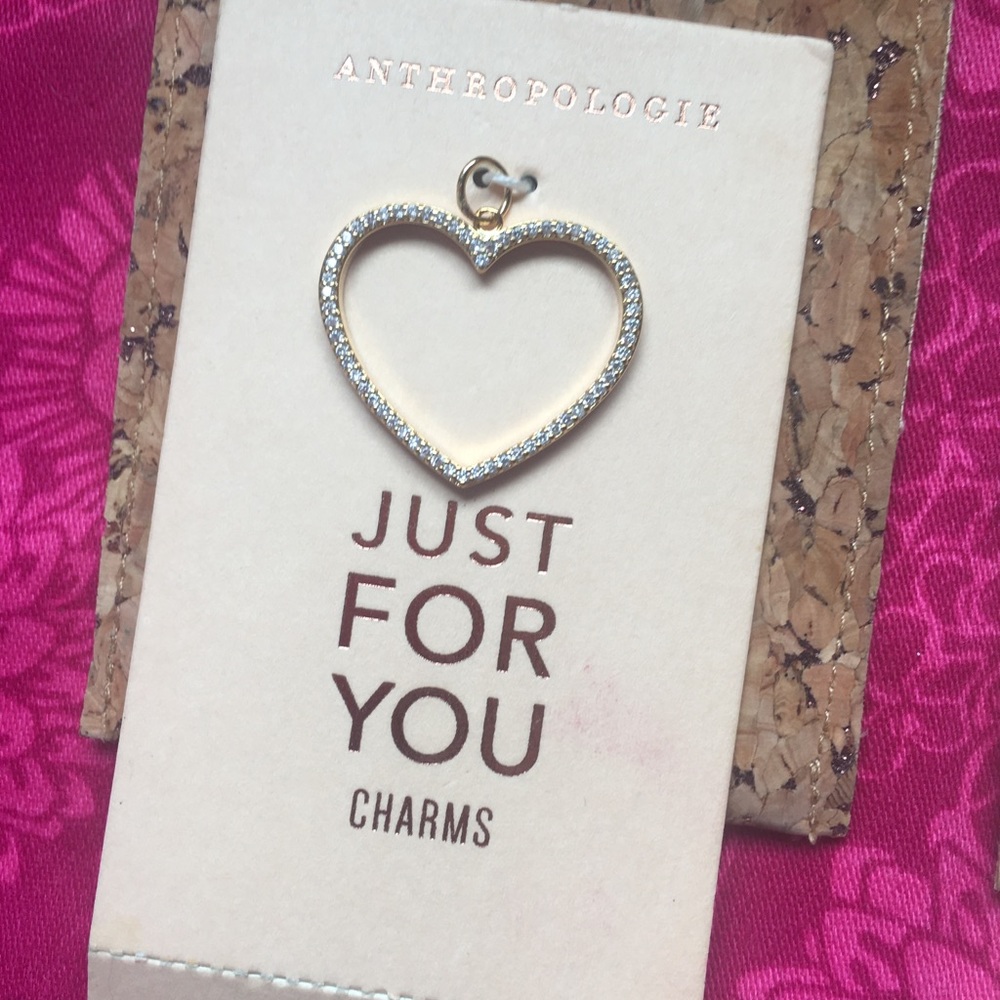 2 NWTs “Just For You” necklace charms from Anthropologie! - Picture 2 of 8